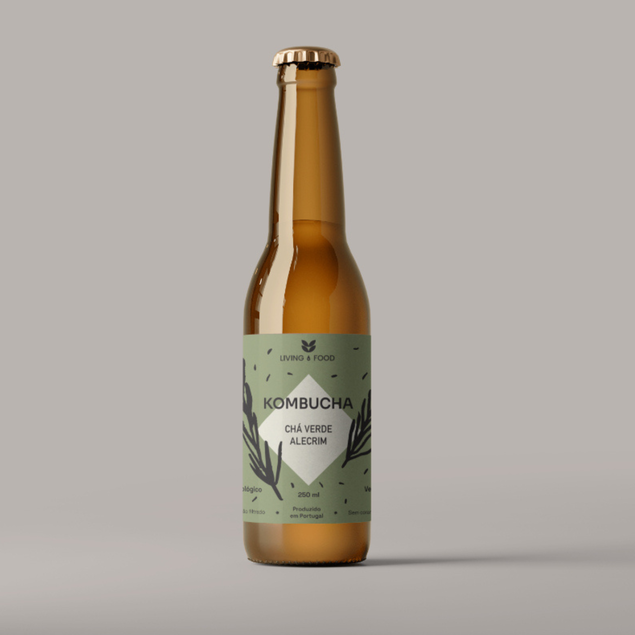 Kombucha Chá Verde - Alecrim