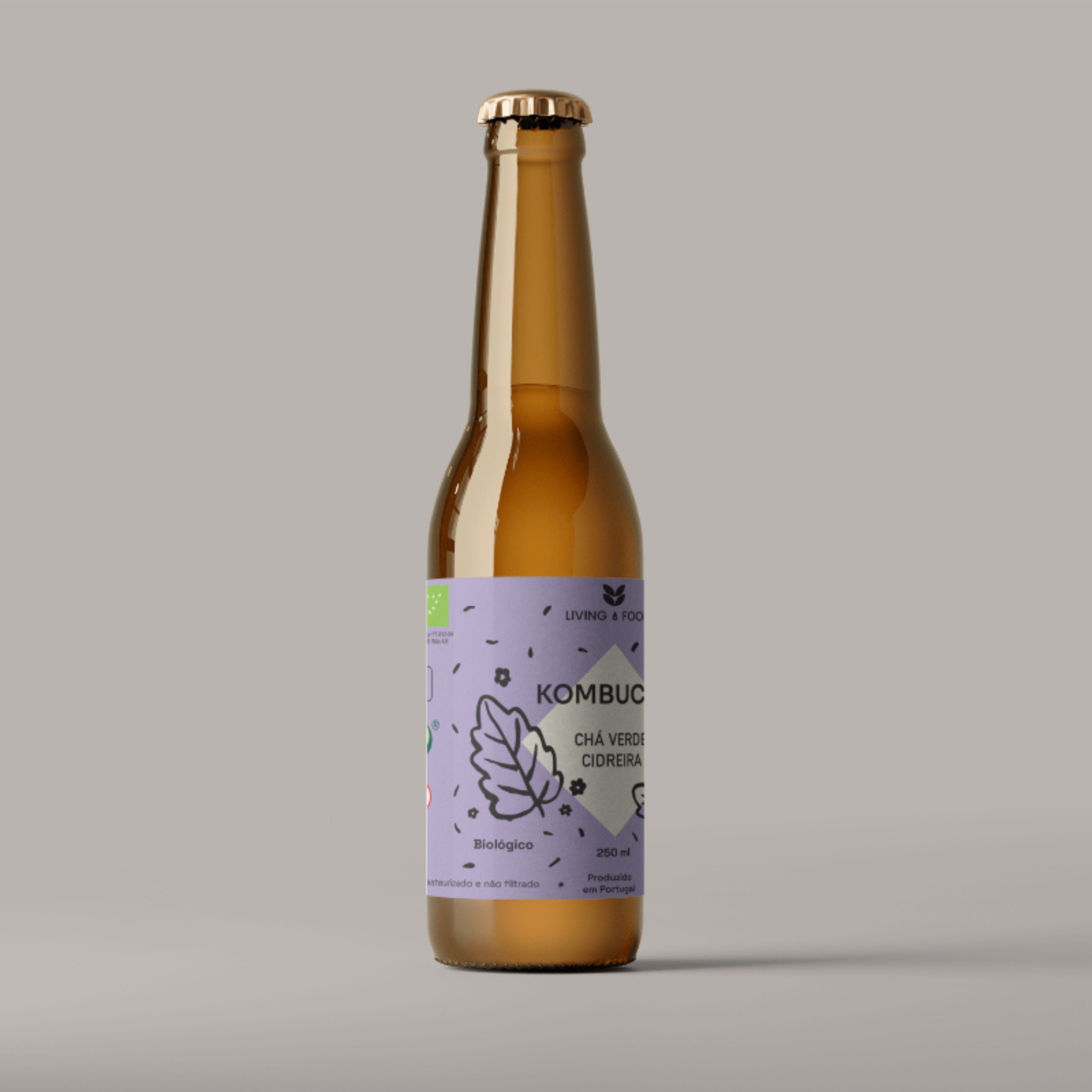 Kombucha Chá Verde e Cidreira