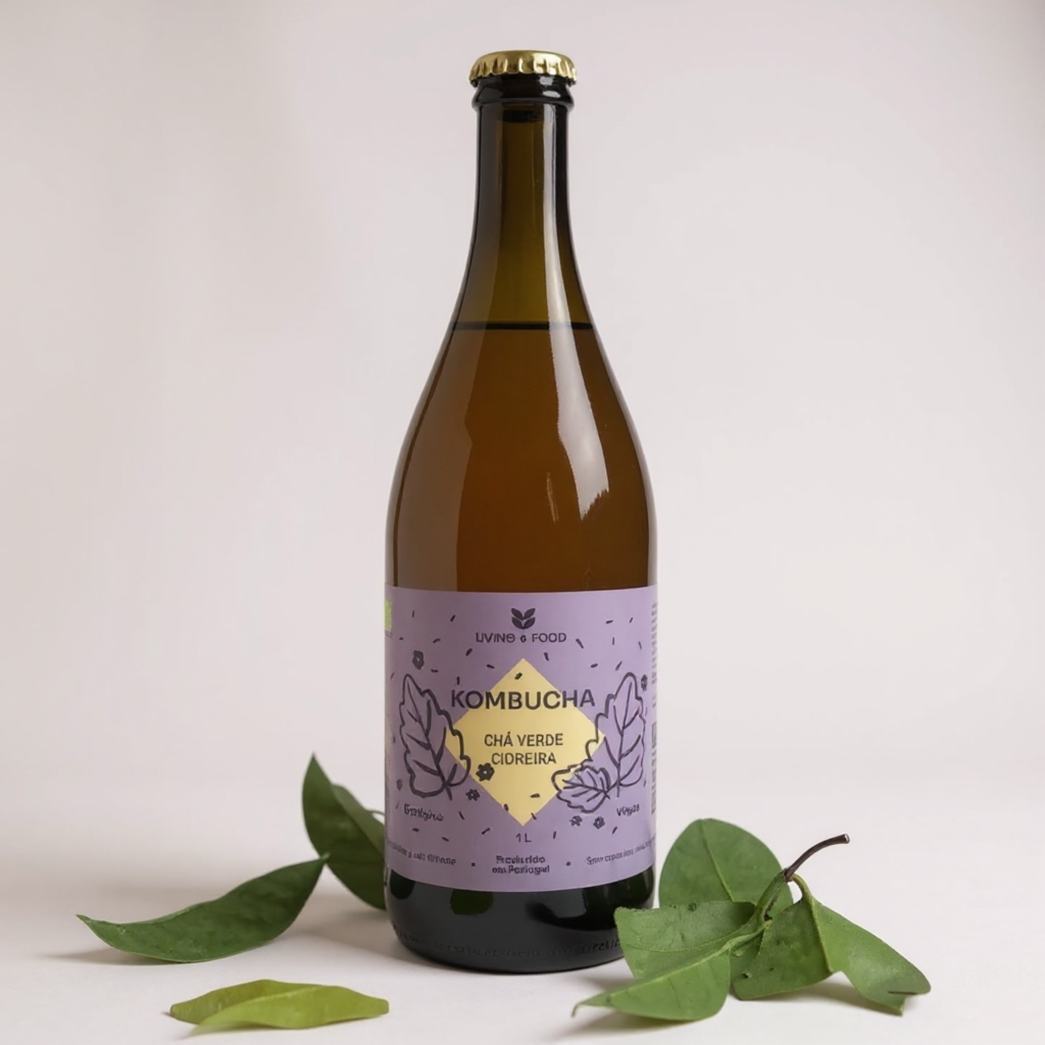 Kombucha Chá Verde e Cidreira